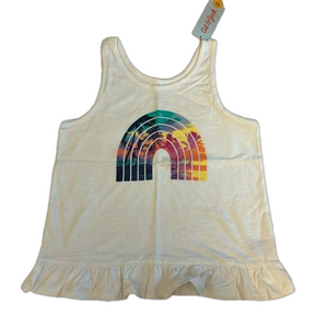 Cat & Jack Tank Top White Girl Size Large (10/12)